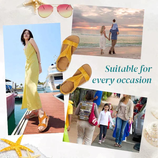 🔥Last Day Promotion 50% OFF -Leather Adjustable Sandals