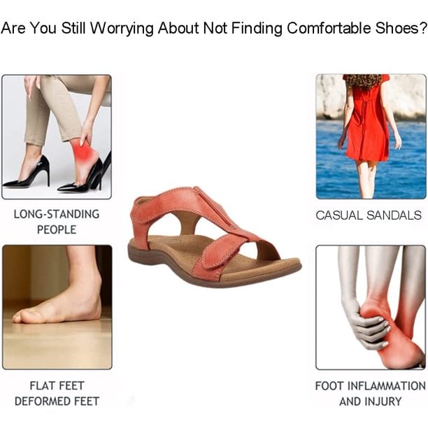 🔥Last Day Promotion 50% OFF -Leather Adjustable Sandals