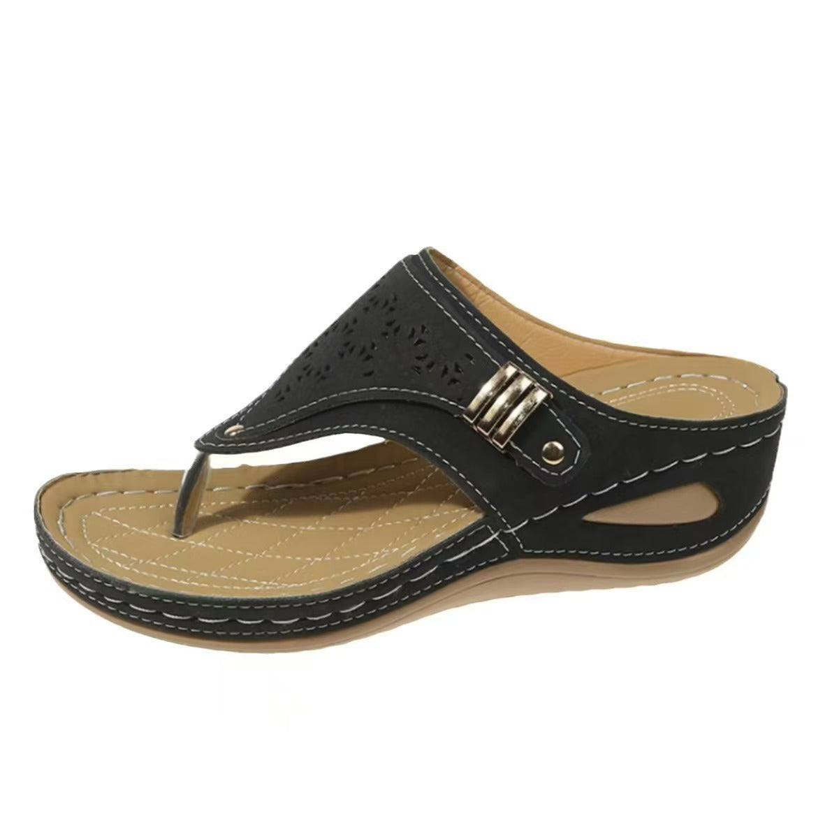 🌺 Walk in Comfort All Day | Women's Elevated Casual Sandals with Foot-Friendly Support & Roomy Fit ✨🔥