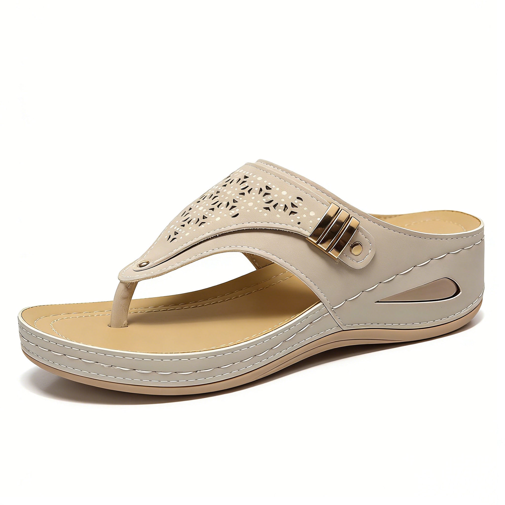 🌺 Walk in Comfort All Day | Women's Elevated Casual Sandals with Foot-Friendly Support & Roomy Fit ✨🔥